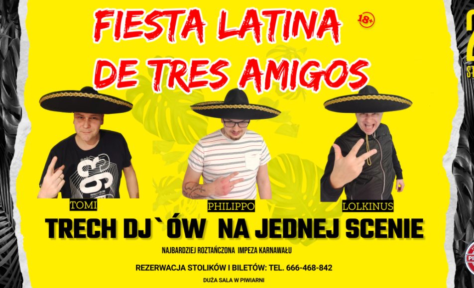 fiesta latina de tres amigos 1