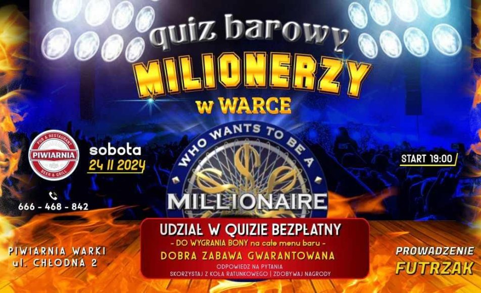milionerzy cz3 quiz pub w piwiarni