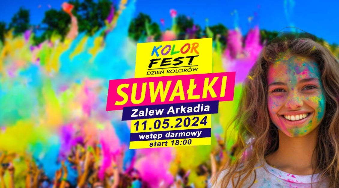 Kolor Fest Suwałki - Dzień Kolorów Holi kolor fest suwalki dzien kolorow holi w suwalkach