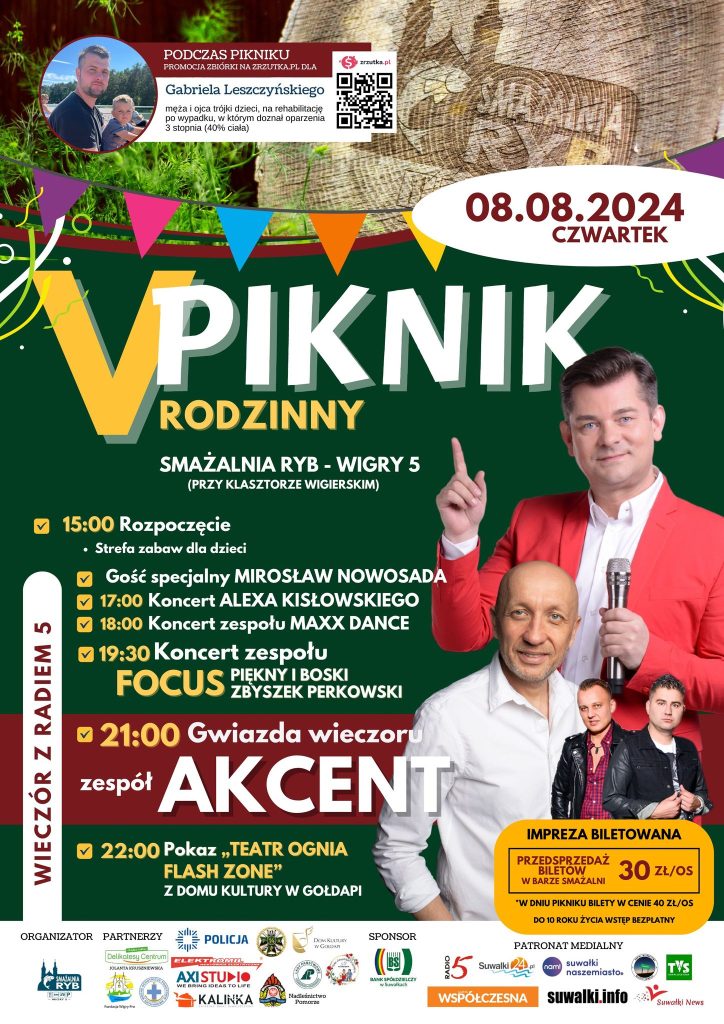 v rodzinny piknik w wigrach