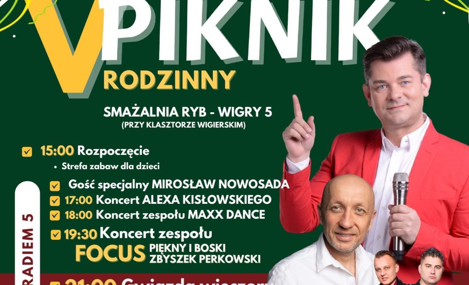 v rodzinny piknik w wigrach