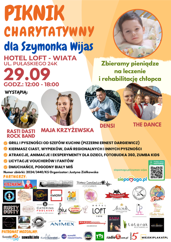 piknik charytatywny dla szymonka wijas razem pomozmy w leczeniu i rehabilitacji