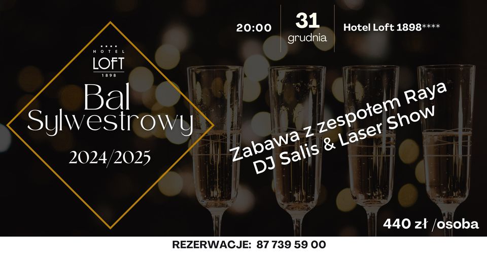 bal sylwestrowy 20242025 w hotelu loft 1898