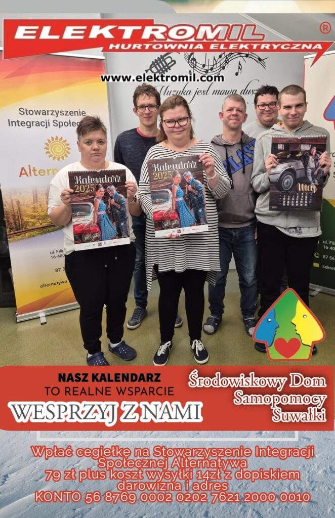 wsparcie z nadzieja charytatywne kalendarze