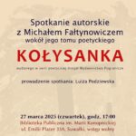 spotkanie z poeta michalem faltynowiczem