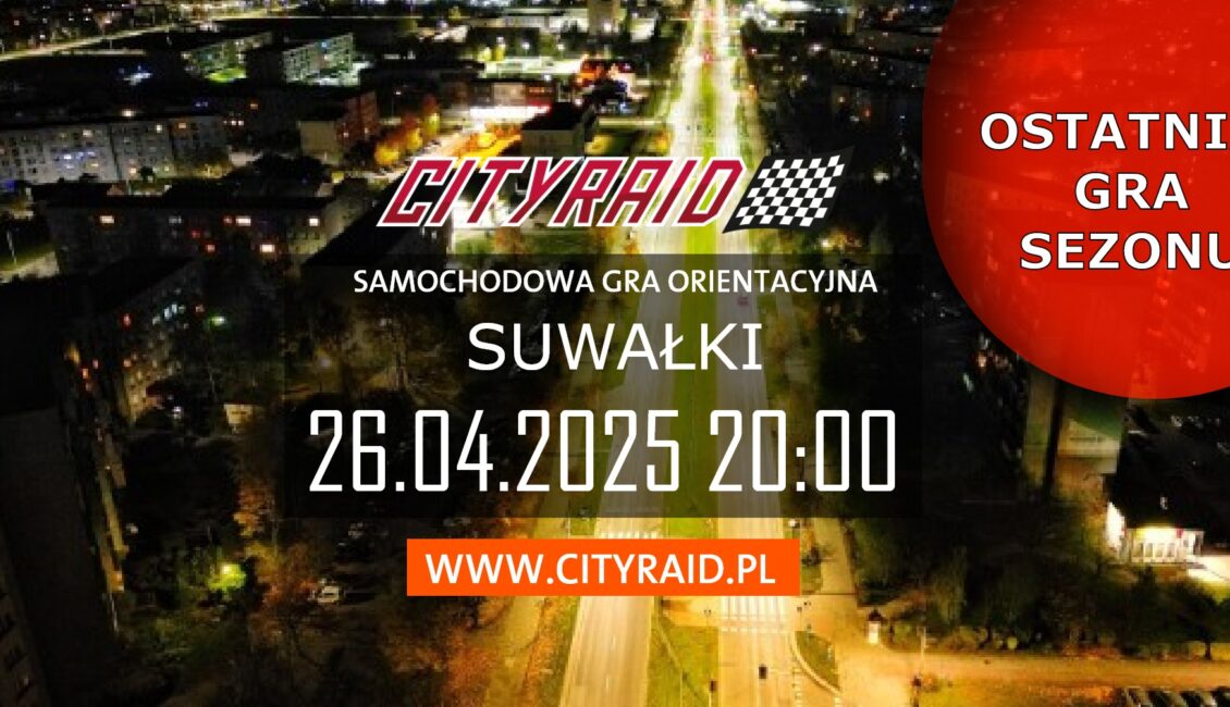 CityRaid Suwałki – samochodowa gra orientacyjna z nagrodami cityraid suwalki samochodowa gra orientacyjna