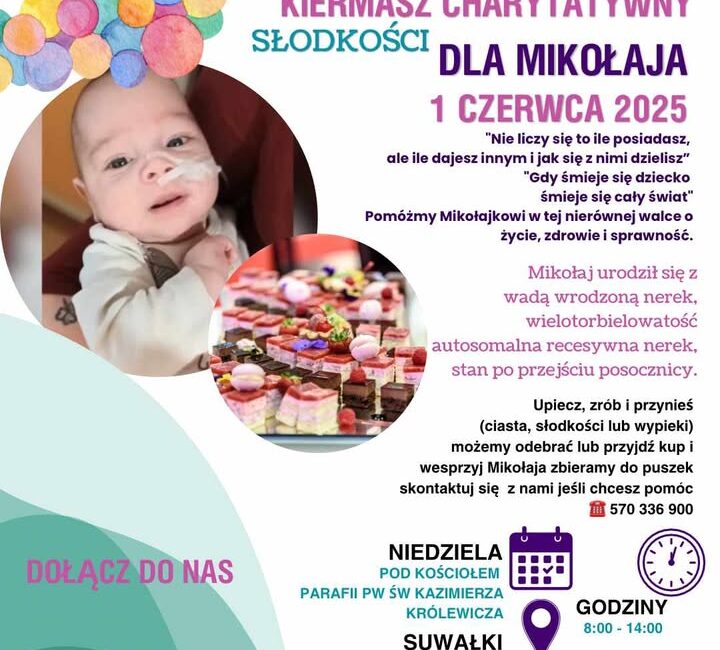 Kiermasz charytatywny dla Mikołaja Matoszko kiermasz charytatywny dla mikolaja matoszko