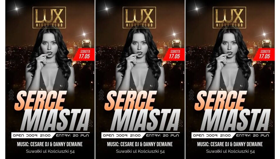 Cesare DJ i Danny Demaine w klubie Lux Night Club