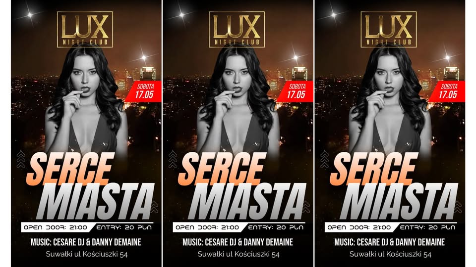 LUX Serce Miasta – otwarcie klubu z DJ Cesare i Danny Demaine Cesare DJ i Danny Demaine w klubie Lux Night Club