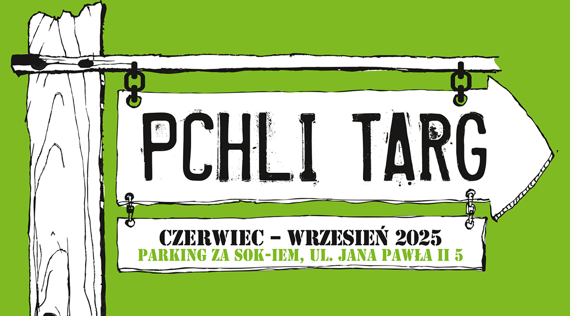 Pchli Targ 2025 stoiska na placu wokół Suwalskiego Ośrodka Kultury podczas Pchlego Targu