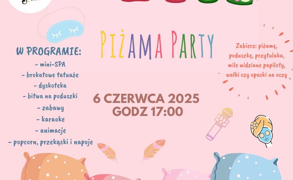 Uśmiechnięte dzieci w piżamach podczas zabawy