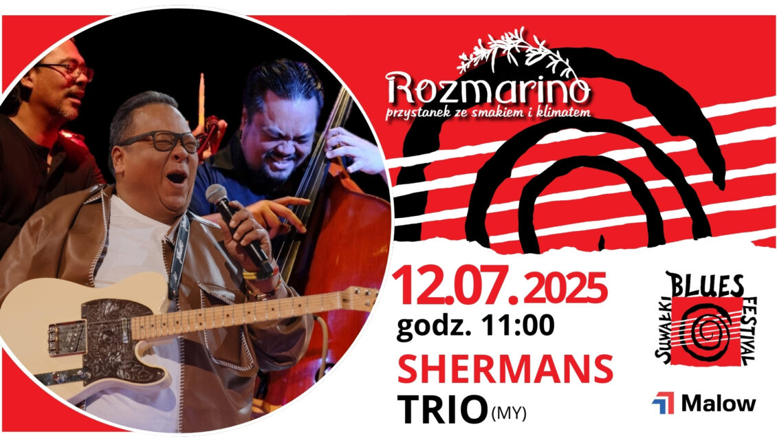 Śniadanie Bluesowe - Shermans Trio Sherman Tan z zespołem Shermans Trio podczas koncertu