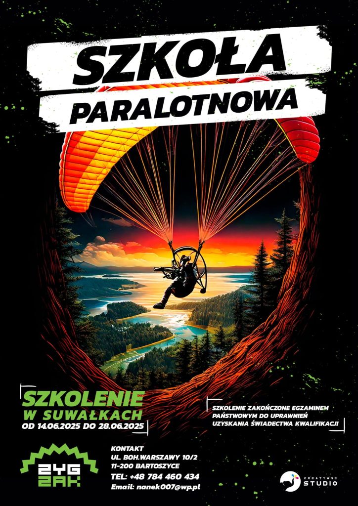 szkolenie paralotniowe suwalki 2025