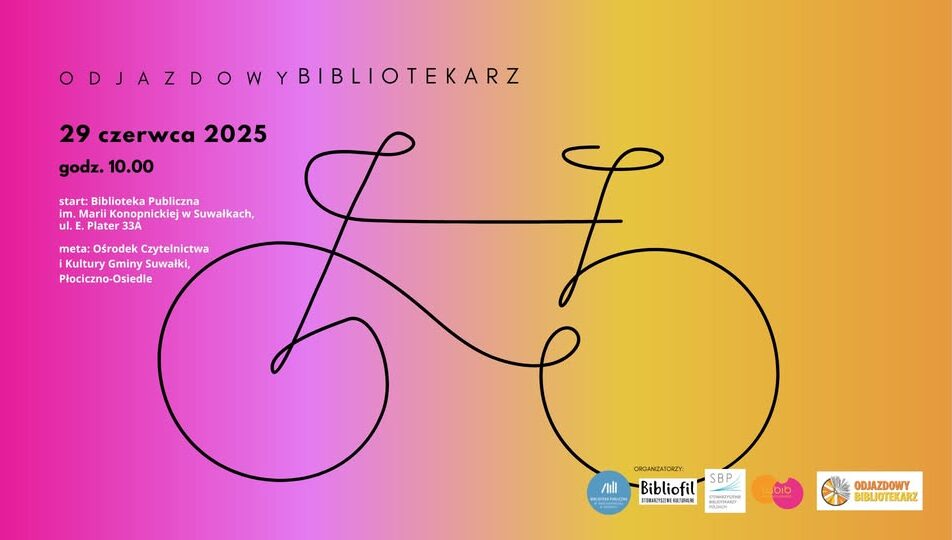 Rowerzyści w trakcie rajdu Odjazdowy Bibliotekarz