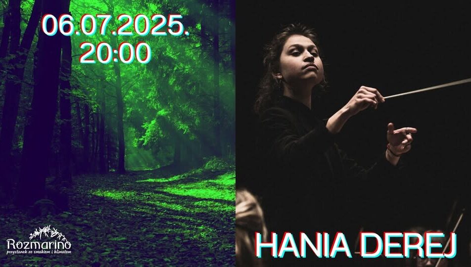 Portret Hani Derej przy fortepianie