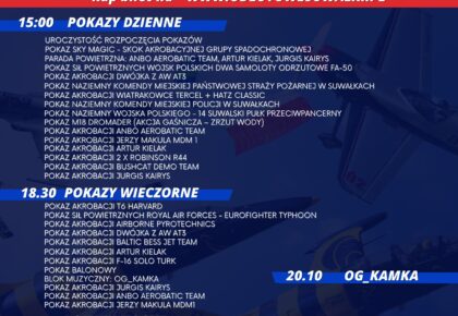 odlotowe suwalki air show 2025 spektakularne wydarzenie lotnicze juz 28 czerwca