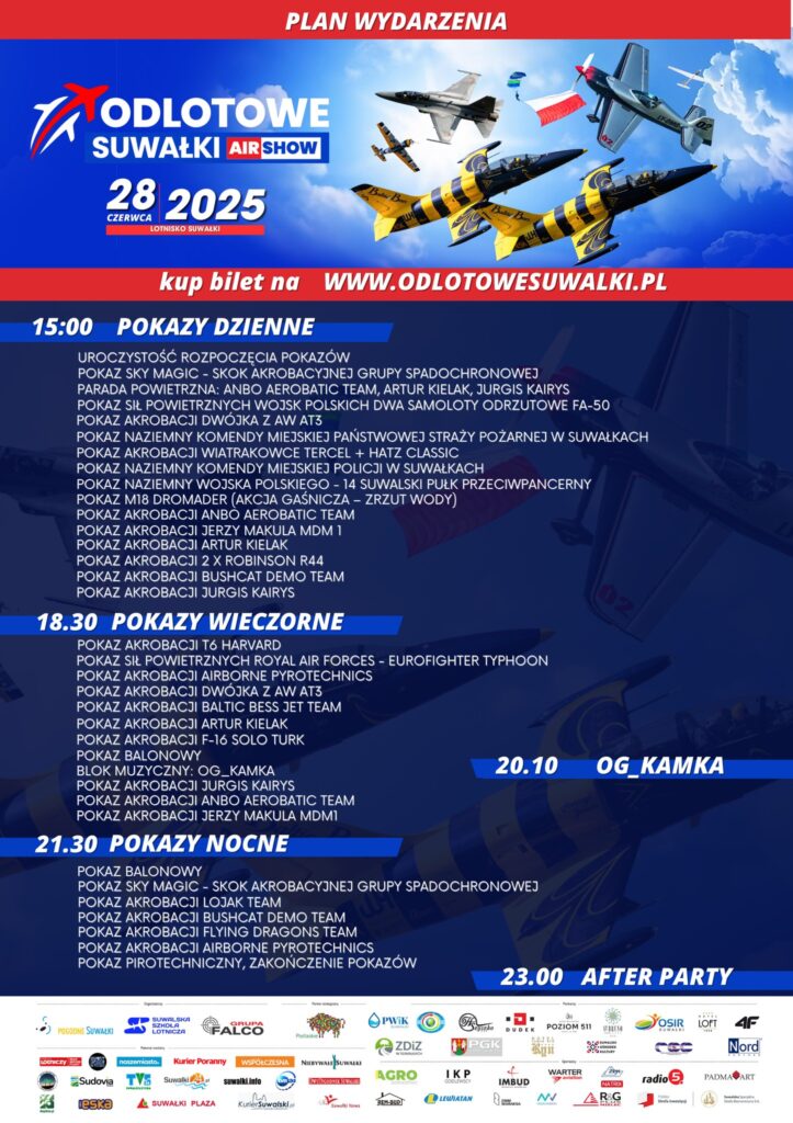 odlotowe suwalki air show 2025 spektakularne wydarzenie lotnicze juz 28 czerwca