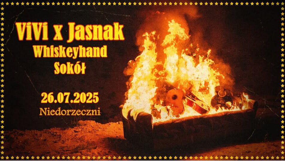 Artyści ViVi i Jasnak oraz Mike Whiskeyhand i Sokół na perkusji