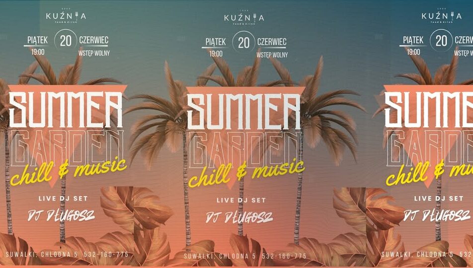 DJ Długosz podczas występu na żywo w Kuźni Food&Drink