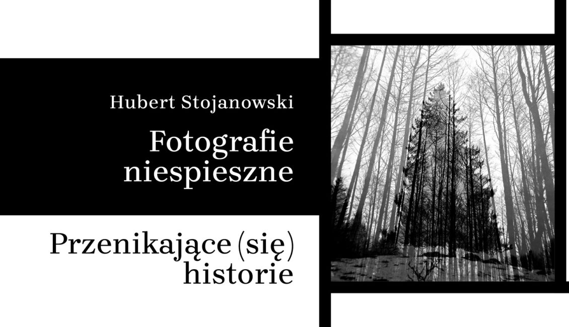 Wernisaż wystawy Huberta Stojanowskiego Fotografie niespieszne Czarno-białe zdjęcie wykonane analogowym aparatem średnioformatowym sprzed 1945 roku