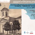Plakat informujący o wykładzie Jerzego Sojki na temat hołdu pruskiego i Reformacji