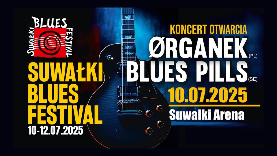 18. Suwałki Blues Festival 2025 Plakat promujący 18. edycję Suwałki Blues Festival 2025