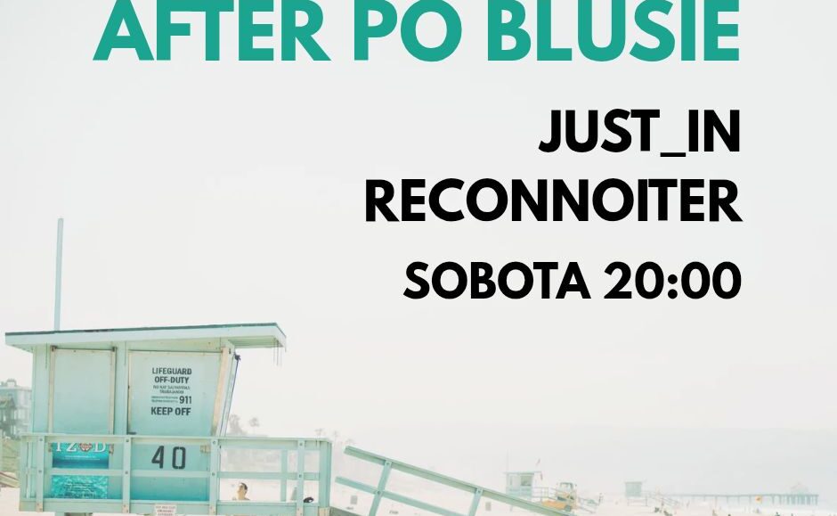 Informacja o afterparty z muzyką elektroniczną po wydarzeniu bluesowym
