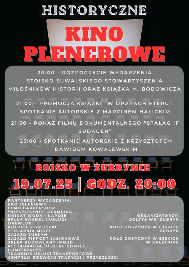 historyczne kino plenerowe w zubrynie