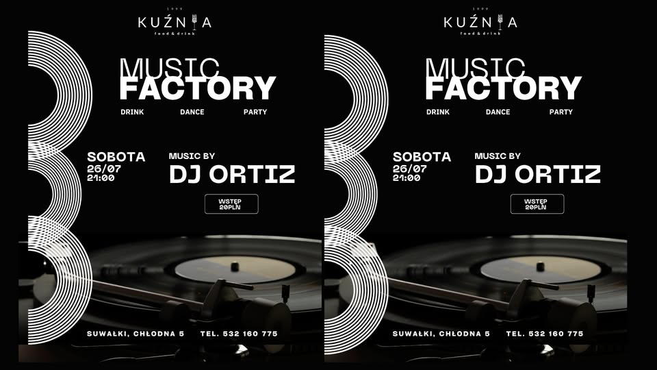 DJ Ortiz zagra w Kuźni Food&Drink 26 lipca 2025