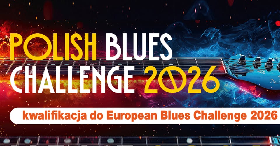 Polish Blues Challenge 2026 Logo wydarzenia Polish Blues Challenge 2026 z nazwą festiwalu