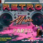 Plakat imprezy Retro Party z braciami Czekay w stylu lat 80, 90, 00 i nowości