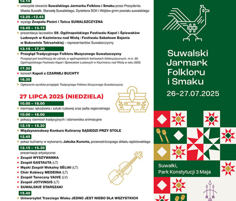 Suwalski Jarmark Folkloru i Smaku oraz „Romano Drom” suwalski jarmark folkloru i smaku oraz romano drom 1