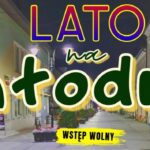 Plakat wydarzenia Lato na Chłodnej z informacjami o koncertach, karaoke i dyskotekach