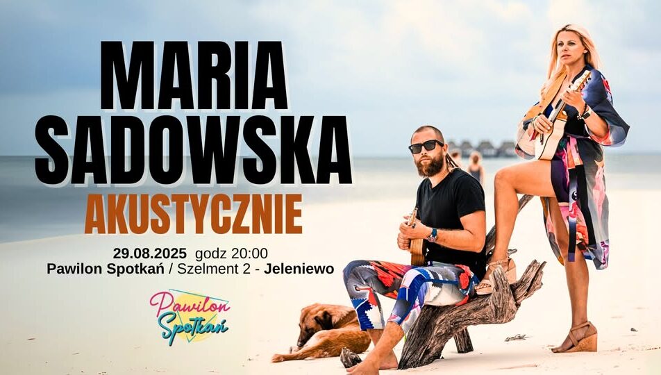 Maria Sadowska na plakacie koncertu akustycznego