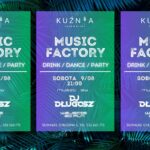 plakat imprezy z DJ-em Długoszem w Kuźni 9 sierpnia 2025