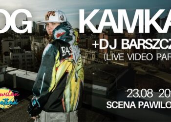 OG Kamka i DJ Barszczu na plakacie promującym koncert w Suwałkach