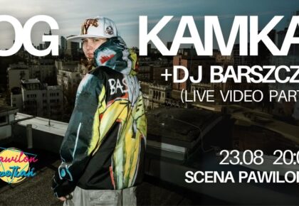 OG Kamka i DJ Barszczu na plakacie promującym koncert w Suwałkach