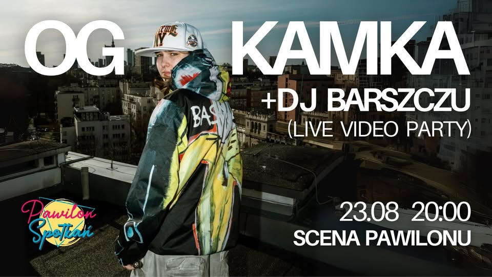 OG Kamka i DJ Barszczu na plakacie promującym koncert w Suwałkach