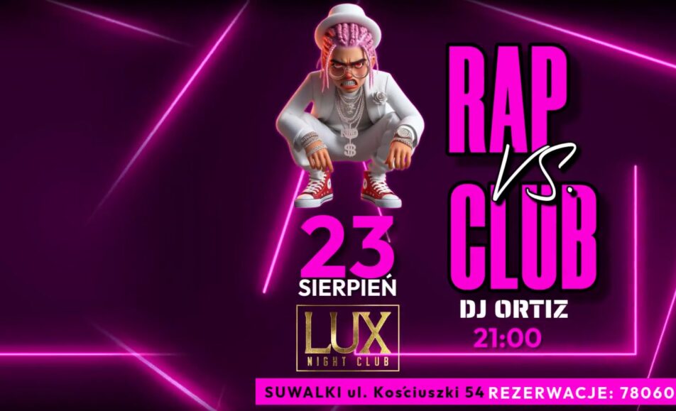 DJ Ortiz wystąpi w Lux Night Club podczas imprezy Rap vs. Club