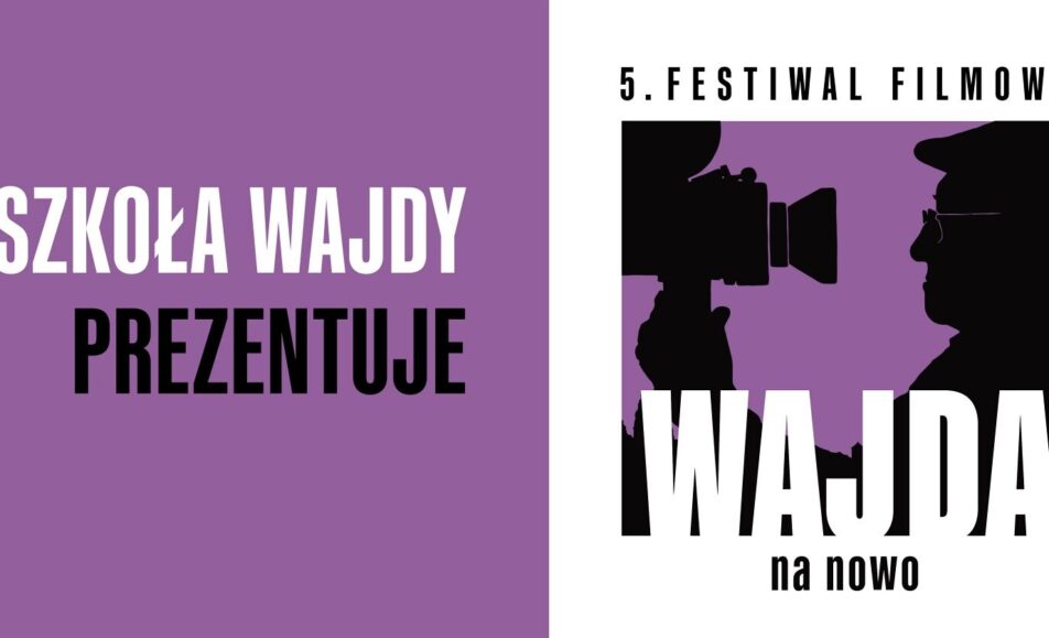 plakat wydarzenia Szkoła Wajdy Prezentuje z informacją o pokazie filmów w Suwałkach