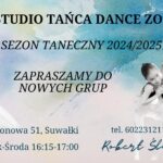 Plakat informujący o zapisach do Dance Zone od września 2025