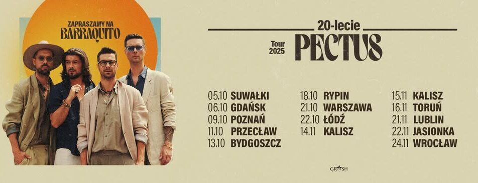 Zespół Pectus na scenie podczas koncertu jubileuszowego