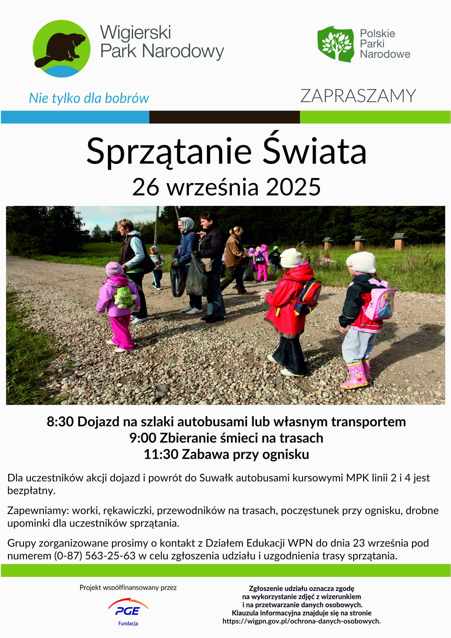 Akcja Sprzątania Świata w Wigierskim Parku Narodowym 2025