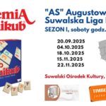 Plakat promujący pierwszy sezon Augustowsko-Suwalskiej Ligi Rummikub
