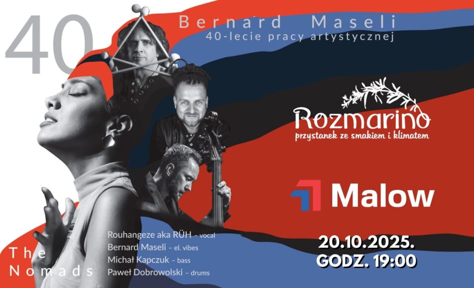 Bernard Maseli podczas występu na scenie