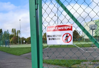 boiska sportowe na osiedlu kamena nieczynne z powodu aktow wandalizmu