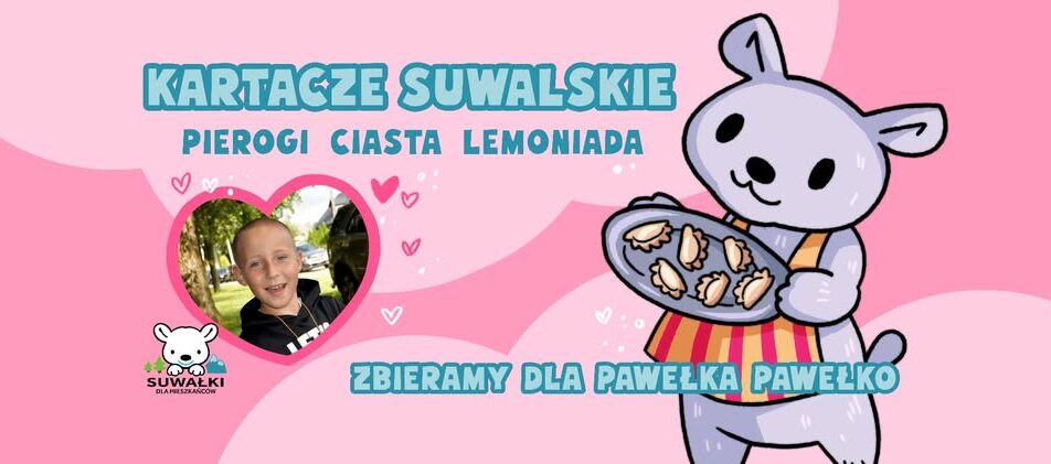 Plakat wydarzenia Charytatywne Kartacze na Chłodnej z informacją o celu charytatywnym
