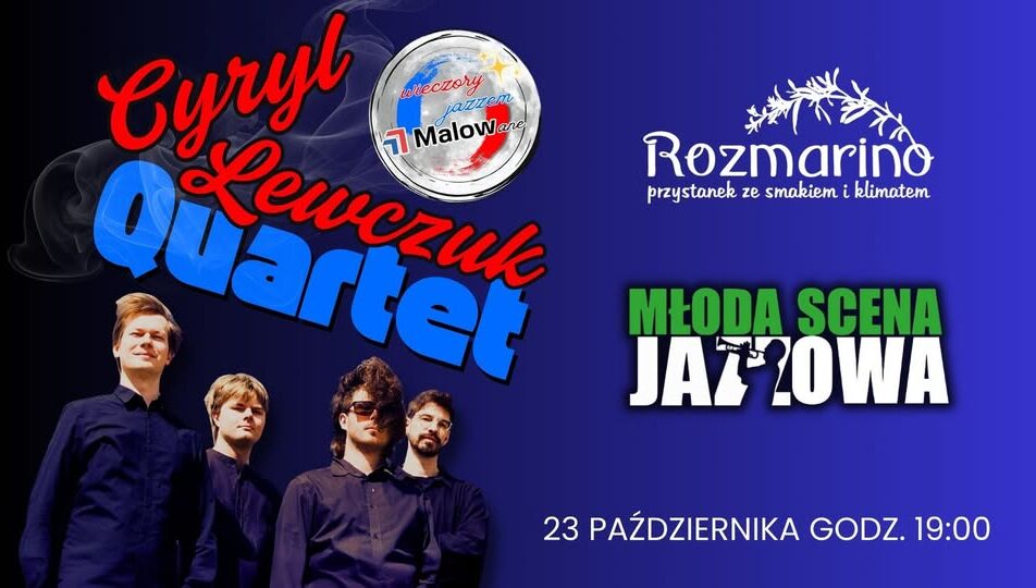Cyryl Lewczuk Quartet podczas występu na scenie
