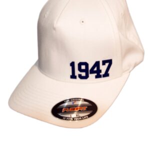 Czapka z daszkiem Wigry Suwałki „1947” - biała, Flexfit