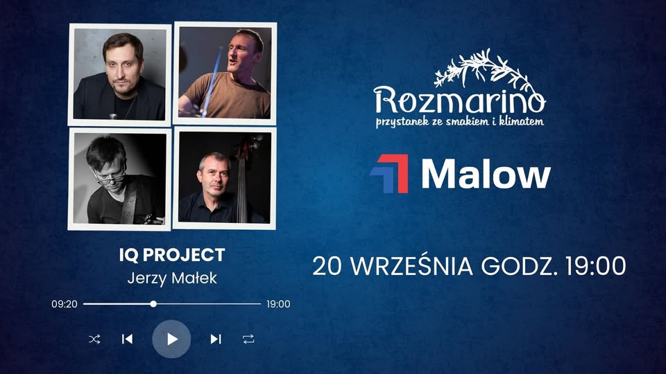 Jerzy Małek z trąbką podczas występu